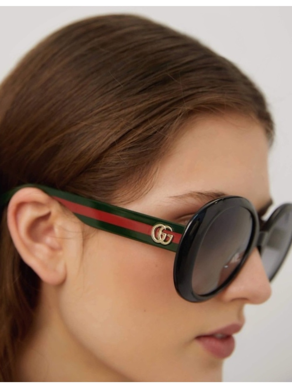 Gucci GG0712S Black Ladies Round sunglasses